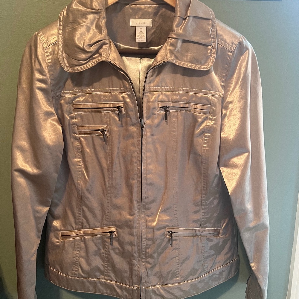 Chico’s Gorgeous Platinum Jacket
